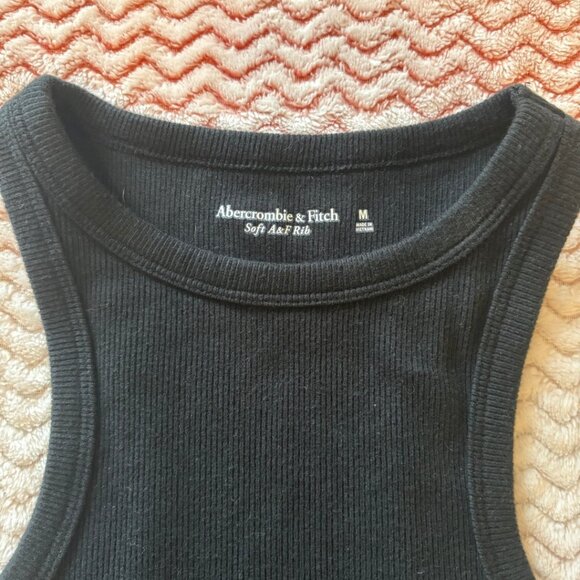 Abercrombie & Fitch Soft Ribbed Black Bodysuit - Size Medium - Picture 3 of 10
